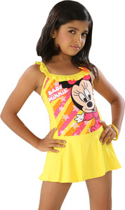 Fascinating Graphic Print Girls Swimsuit