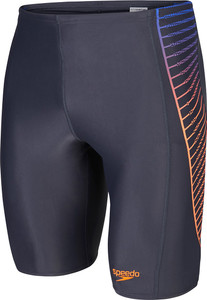 Speedo Colour Blend Placement Panel Jammer Solid Men's Swimsuit