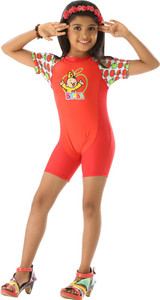 Fascinating Printed Girls Swimsuit