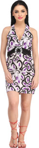 N-Gal Halter Printed Colored Beach Wear Dress Printed Women's Swimsuit