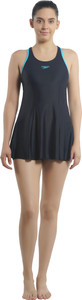 Speedo Swimdress with Boyleg Solid Women's Swimsuit