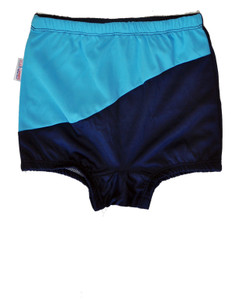 Jhankhi Jhankhi Swimming Trunks With Multi Color light Blue And bark Blue Woven Boys Swimsuit