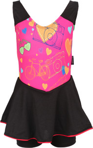 Mitushi Products Swimwear Graphic Print Girls Swimsuit