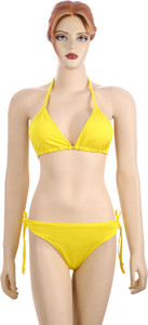 JKFs Triangle Cup Bikini Solid Women's Swimsuit