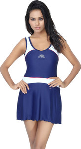Aquamagica Scoop Neck Sleeveless Swimsuit Solid Women's Swimsuit