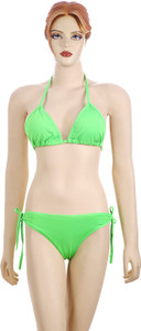 Sizzle N Shine Triangle Cup Bikini Solid Women's Swimsuit