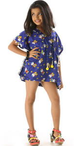 Fascinating Printed Girls Swimsuit