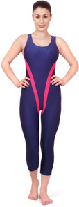 Enkay E061_nblue Striped Women's Swimsuit