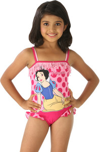 Fascinating Graphic Print Girls Swimsuit