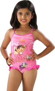 Fascinating Graphic Print Girls Swimsuit