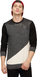 Campus Sutra Solid Men Round Neck Grey T-Shirt