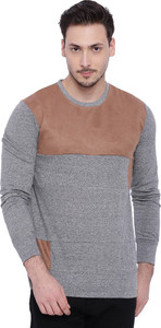 Campus Sutra Solid Men Round Neck Multicolor T-Shirt