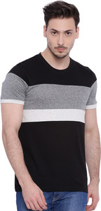 Campus Sutra Solid Men Round Neck Multicolor T-Shirt