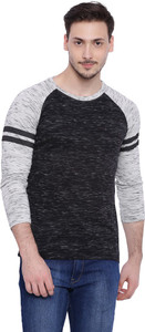 Campus Sutra Solid Men Round Neck Multicolor T-Shirt