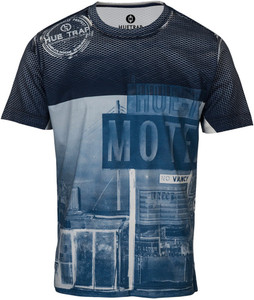 Huetrap Printed Men's Round Neck White T-Shirt