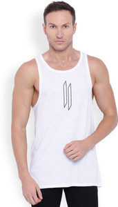 ATTIITUDE Solid Men's Scoop Neck White T-Shirt