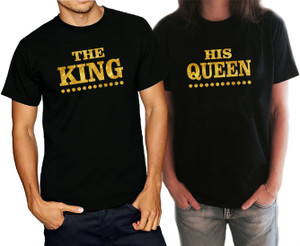 Frenemy Self Design Men & Women Round Neck Black T-Shirt