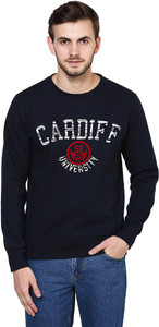 British Cross Full Sleeve Printed Men's Sweatshirt