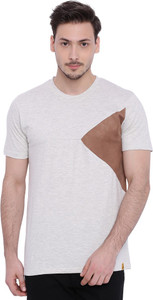 Campus Sutra Solid Men Round Neck Multicolor T-Shirt