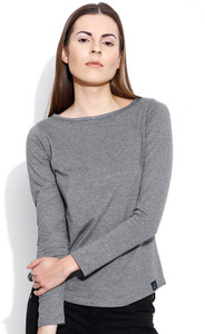 Cult Fiction Solid Women's Round Neck Grey T-Shirt