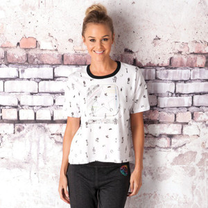 converse t shirt womens white