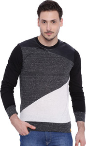 Campus Sutra Solid Men Round Neck Multicolor T-Shirt