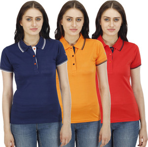 polo neck t shirts for womens india