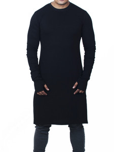 Fugazee Lifestyle Solid Men's Round Neck Black T-Shirt