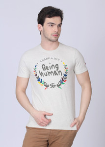 Being Human CLOTHING Printed Men Round Neck Grey T Shirt Buy Grey Being Human CLOTHING Printed Men Round Neck Grey T Shirt Online at Best Prices in India Flipkart