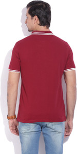 JM Sport Solid Men s Polo Neck Red T 