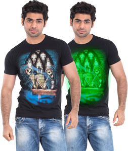 Zulements Printed Men s Round Neck 