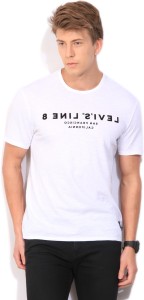 levi's printed men round neck white t-shirt 28770-0006white
