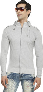 Tees Collection Solid Men's Turtle Neck Grey T-Shirt