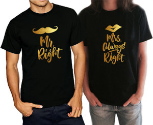 Frenemy Self Design Men & Women Round Neck Black T-Shirt