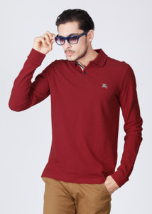 Burberry shop polo burgundy