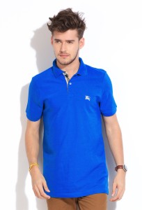 BOUTIQUEOCCASIONI Burberry T-Shirt/Blue Cotton T-shirt/Burberry Polo Shirt Made in China/Fashion Burberry T-Shirt
