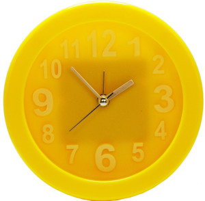 Design O Vista Analog Yellow Clock