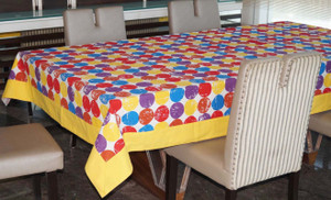 Lushomes Printed 6 Seater Table Cover