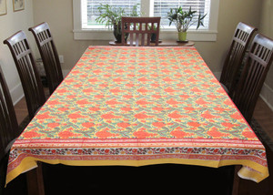 Coco Bee Floral 6 Seater Table Cover