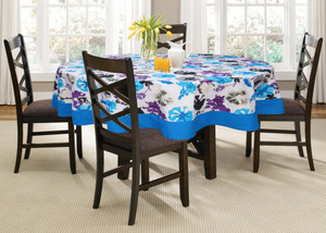 Lushomes Printed 6 Seater Table Cover