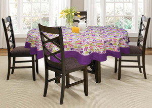 Lushomes Printed 6 Seater Table Cover