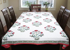 Coco Bee Floral 6 Seater Table Cover