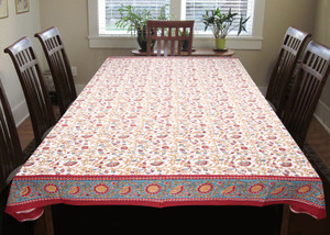 Coco Bee Floral 6 Seater Table Cover