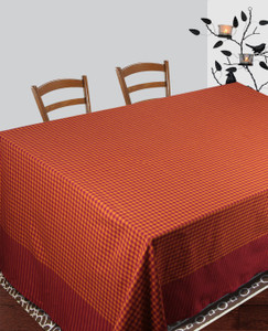 Dhrohar Checkered 6 Seater Table Cover