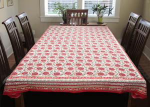 Coco Bee Floral 6 Seater Table Cover