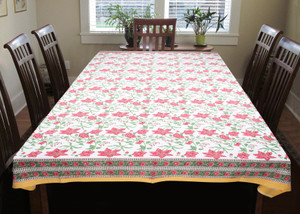 Coco Bee Floral 6 Seater Table Cover