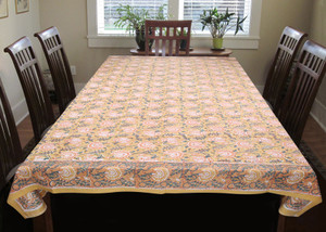 Coco Bee Floral 6 Seater Table Cover