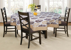 Lushomes Printed 6 Seater Table Cover