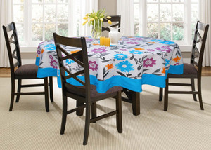 Lushomes Printed 6 Seater Table Cover