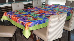 Lushomes Abstract 6 Seater Table Cover